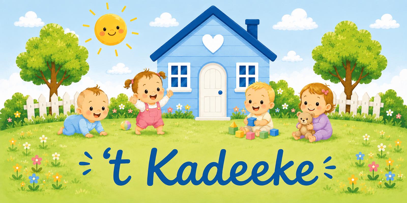 Kinderen spelen samen in de opvangruimte van Kinderdagverblijf 't Kadeeke